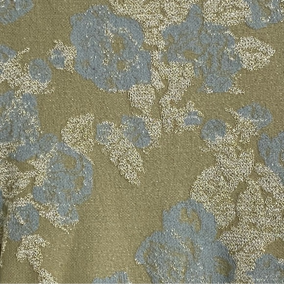 Anthropologie Moth Blue and Cream Floral Cardigan - Picture 6 of 8